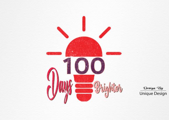 100 Days Brighter PNG Sublimation: Creative, Ready-to-Use Designs for Educators and Crafters