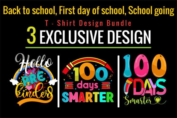 100 Days of School T-shirt Design Bundle
