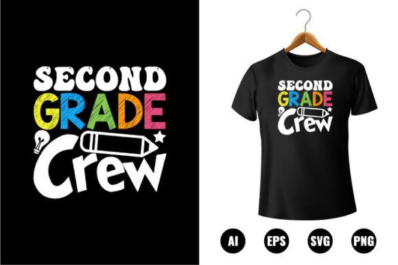 2nd Grade Crew T-shirt Design