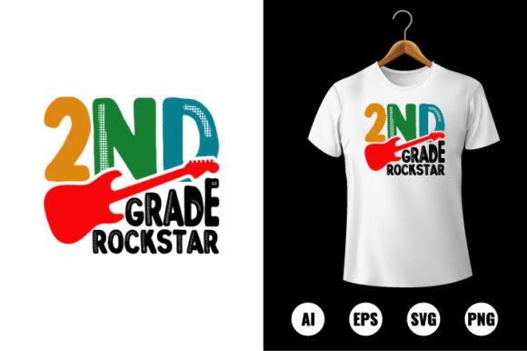 2nd Grade Rockstar T-shirt Design
