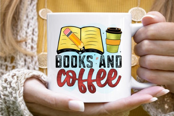 Books and Coffee School Sublimation