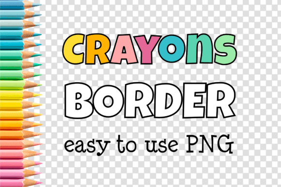Crayons Art Craft Border Frame Clipart: Transparent PNG Borders for Everyday Creative Work