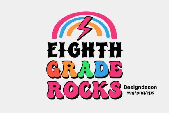 Eighth Grade Rocks Retro Sublimation SVG: Practical Design Fuel for Teachers, Makers & Small Businesses