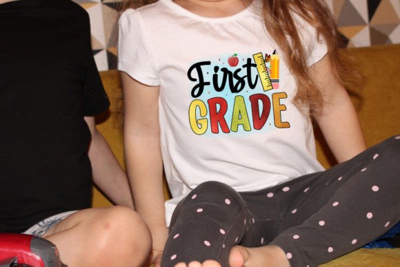 First Grade School Sublimation Design