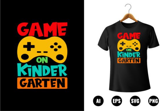 Kindergarten Game on T-shirt Design
