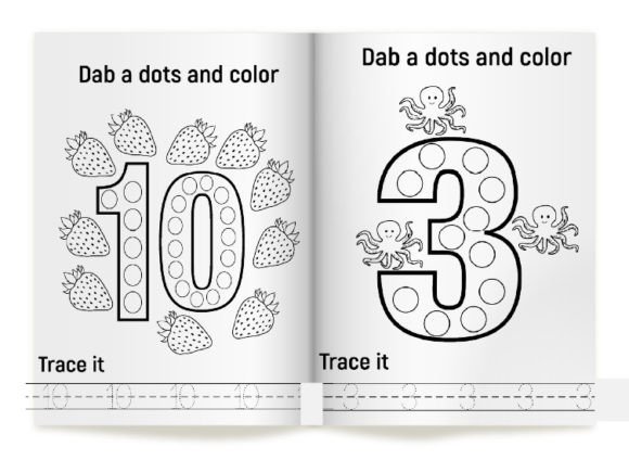 Number Dot Marker Activity Book for Kids