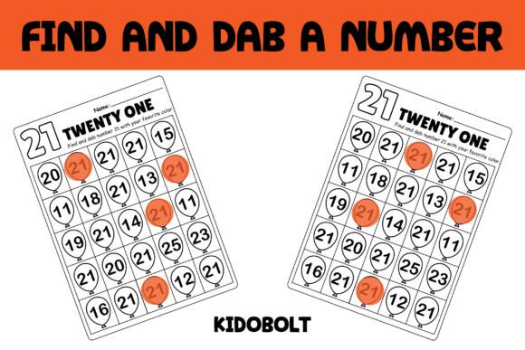 PreK Dab a Dot Number Worksheet – 21: A Focused, Hands-On Tool for Early Number Recognition